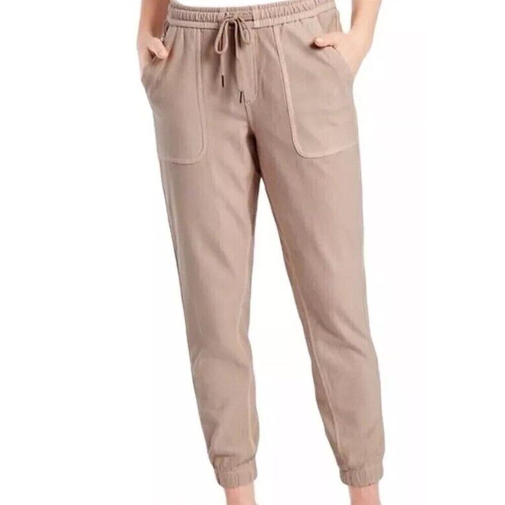 Athleta‎ Farallon Jogger Mocha Latte Tan Plus Sz 24 NWT $98 Organic Stretch